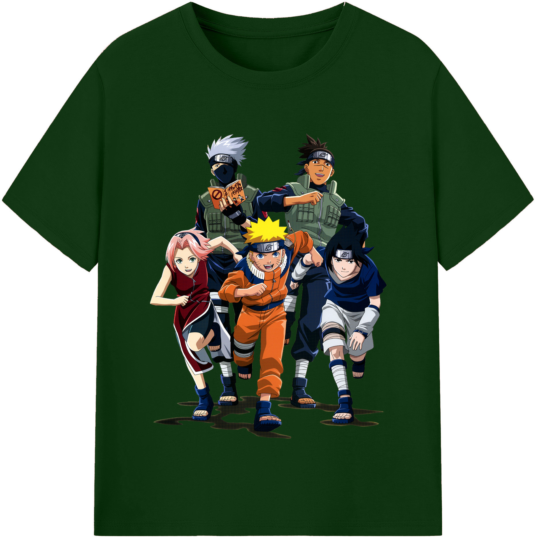 （画像用） NARUTO -ナルト- うずまき ナルト Uzumaki Naruto 綿100％半袖Tシャツ（フロントプリント）